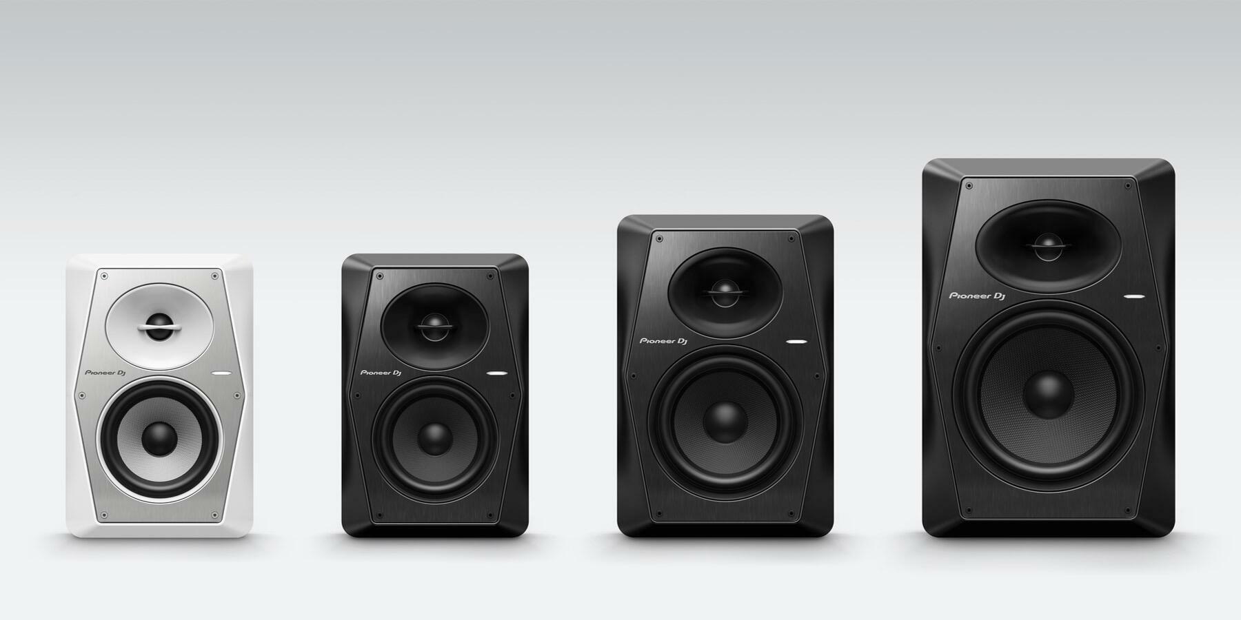Pioneer DJ VM Series loudspeaker family front