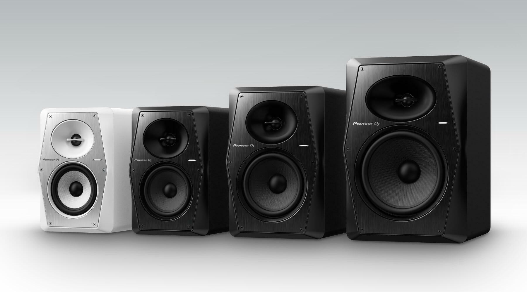 Pioneer DJ VM Series loudspeaker family angle