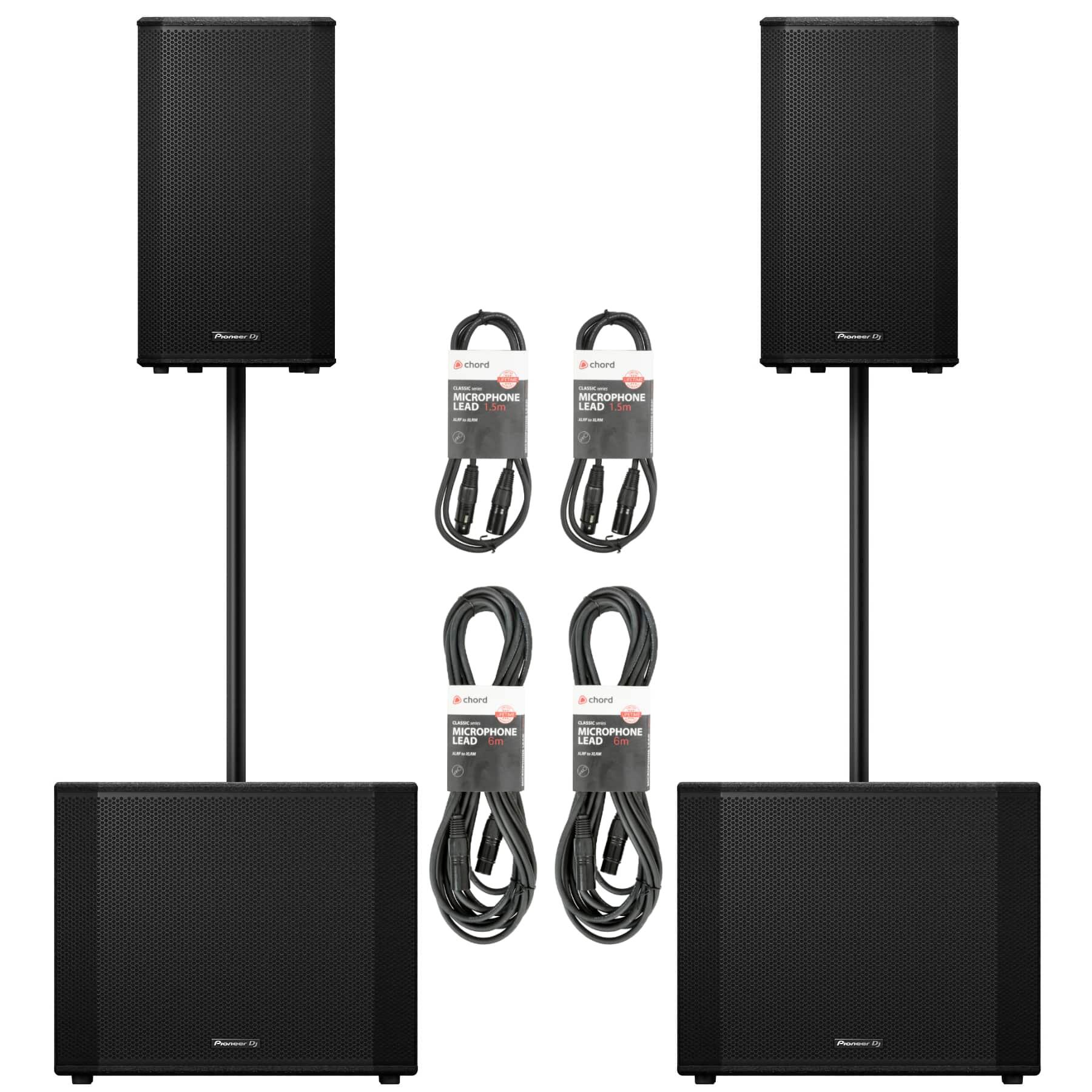 Pioneer DJ XPRS122 & XPRS1182S PA System