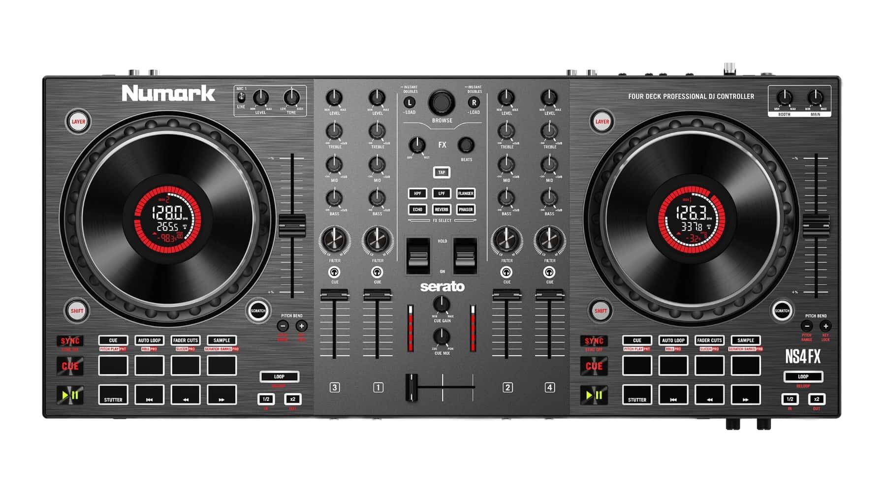 Numark NS4FX top