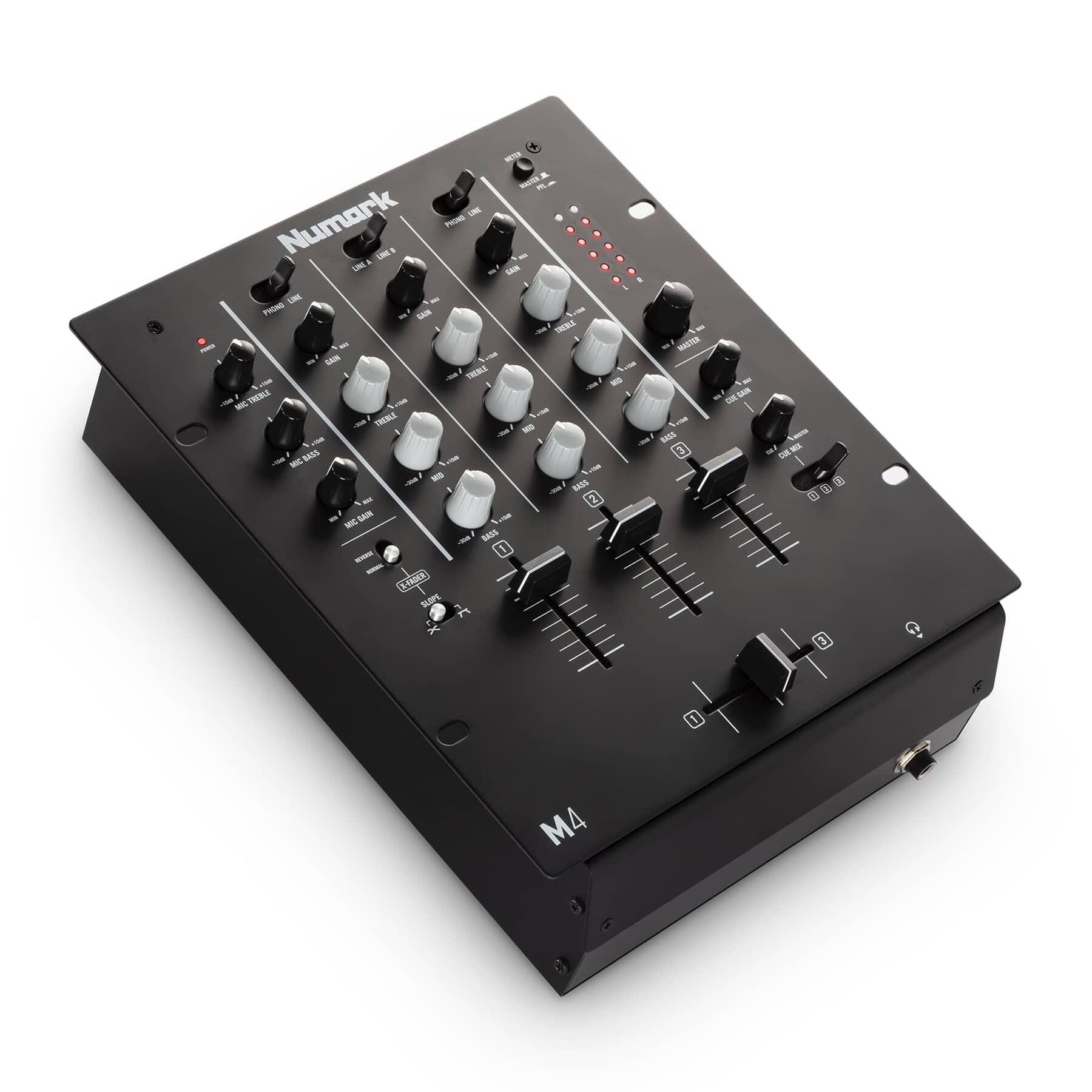 Numark M4 3-Channel Scratch Mixer angle