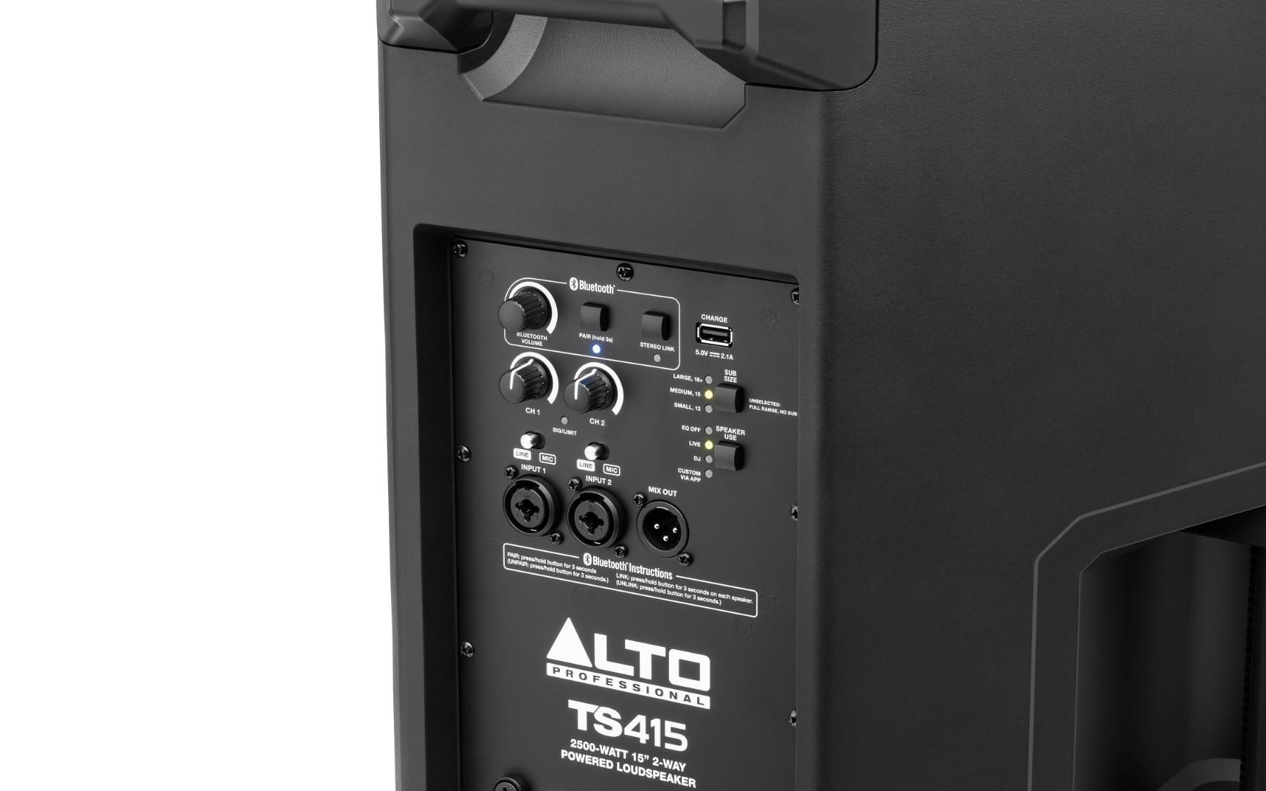 Alto Professional TS415 loudspeaker rear detail