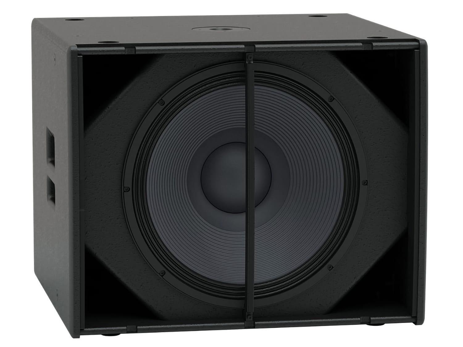 Martin Audio XP118 powered subwoofer grill off