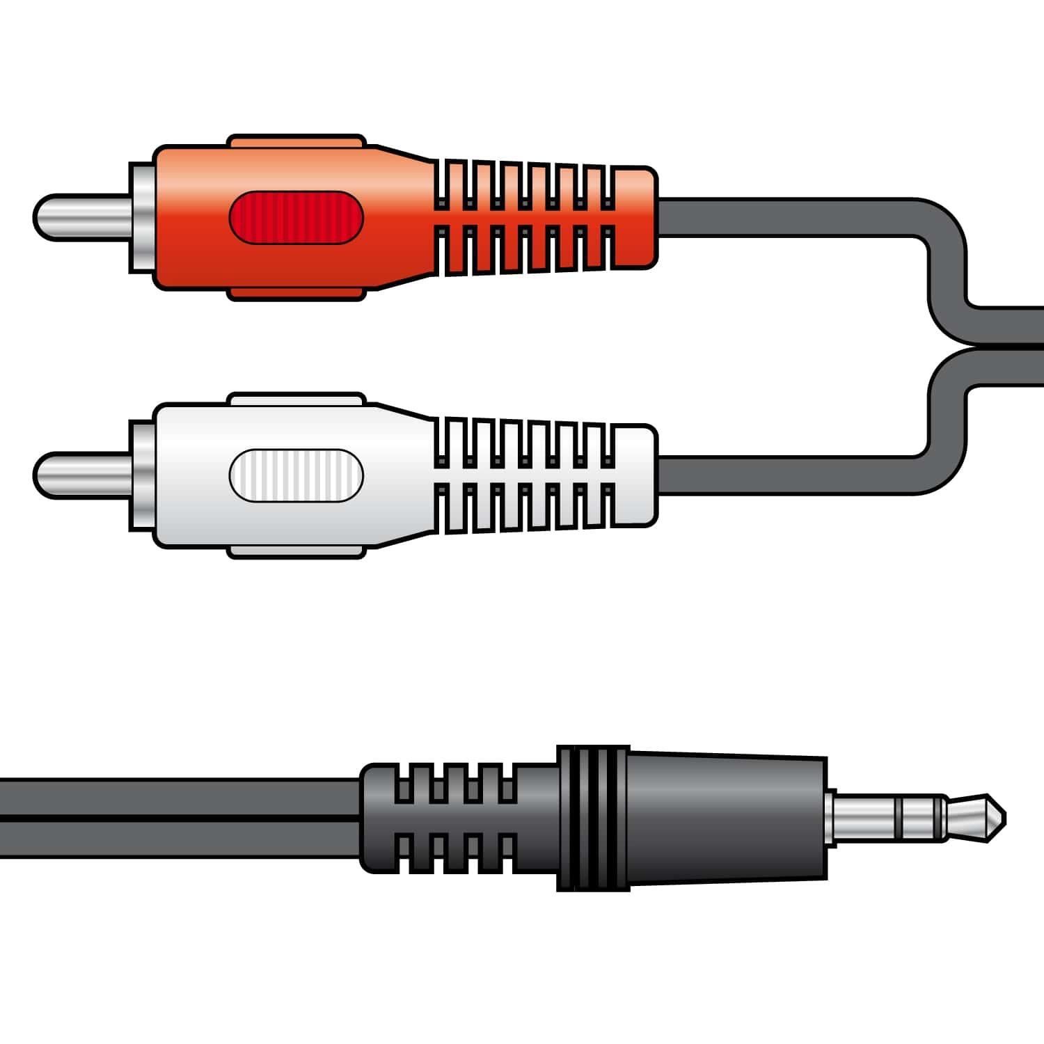 AV:Link RCA to mini-jack lead