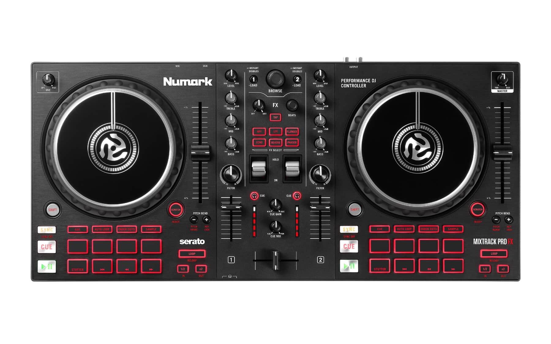 Numark Mixtrack Pro FX DJ controller top