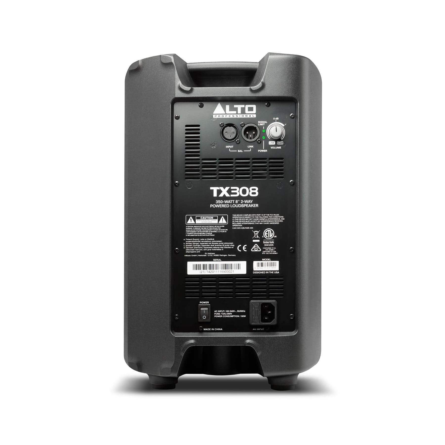 Alto Professional TX308 Powered Loudspeaker rear