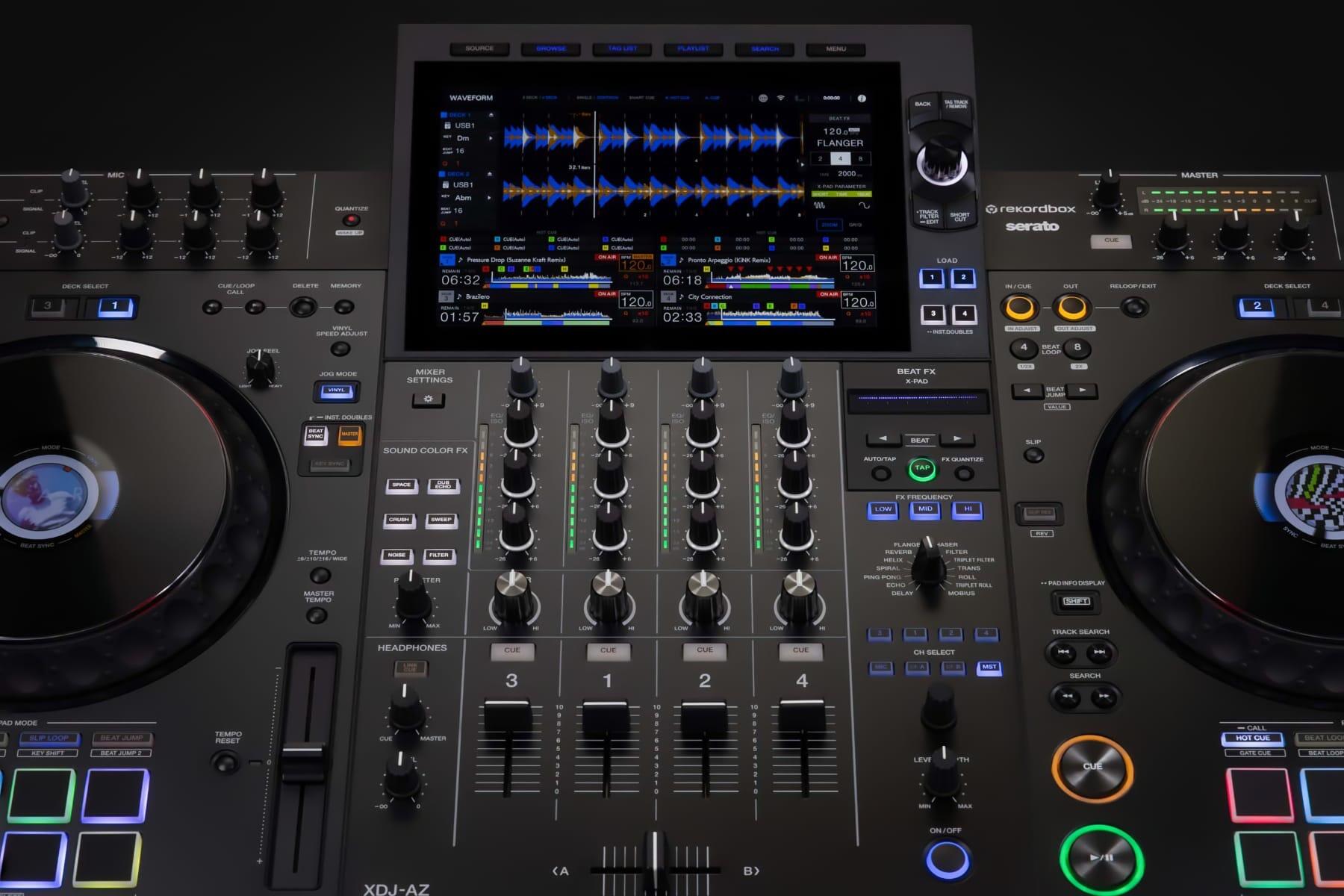 AlphaTheta XDJ-AZ Professional 4-Deck All-In-One DJ System lifestyle image 1