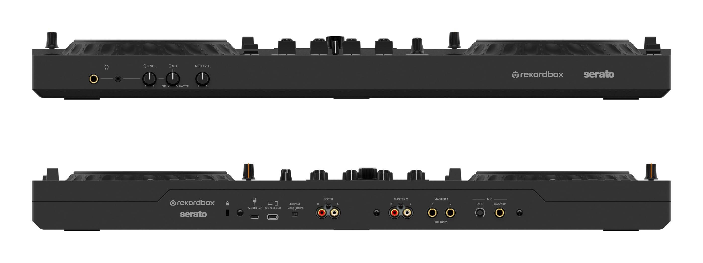 AlphaTheta DDJ-GRV6 DJ controller front and rear
