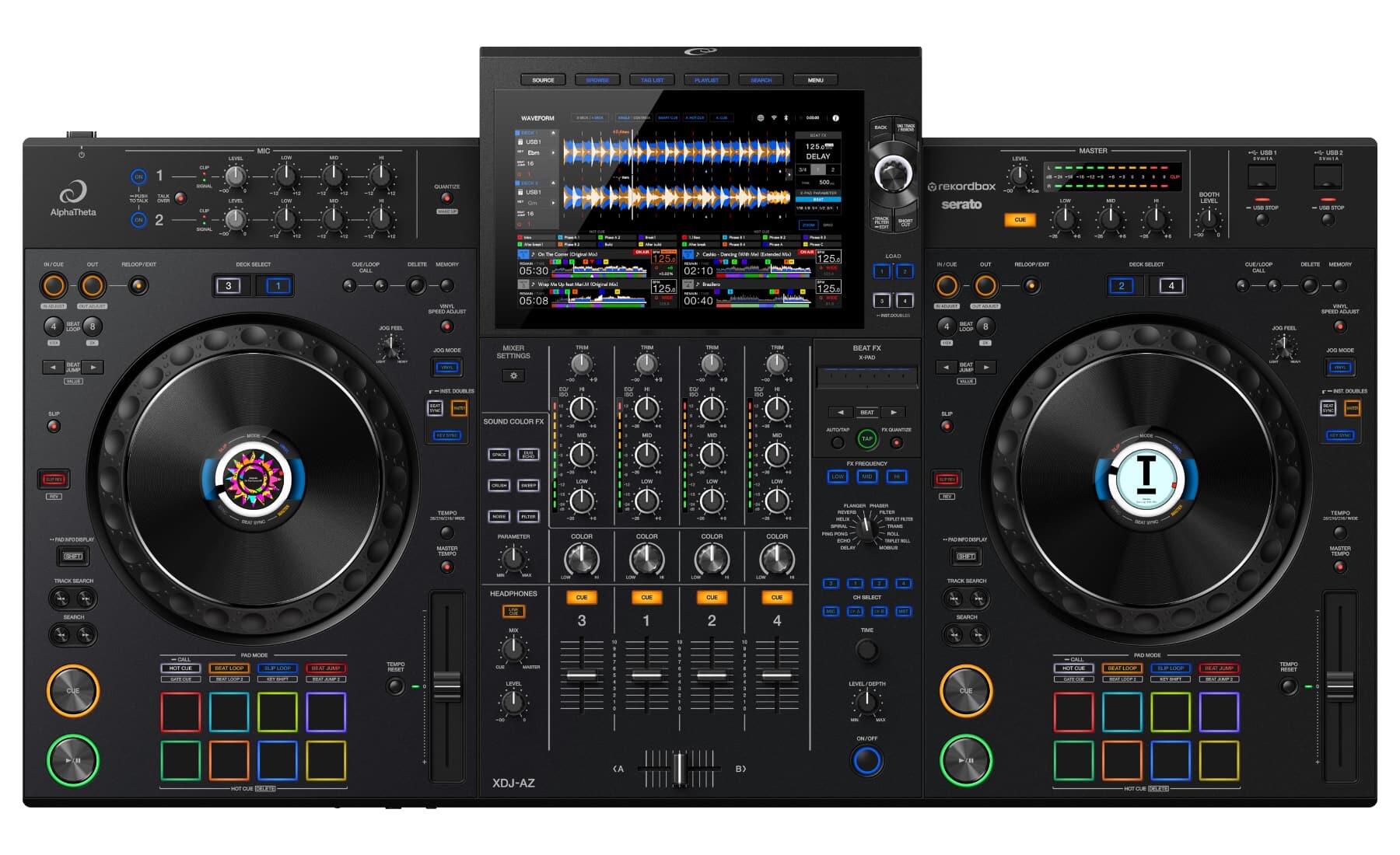 AlphaTheta XDJ-AZ 4-channel professional all-in-one DJ system top