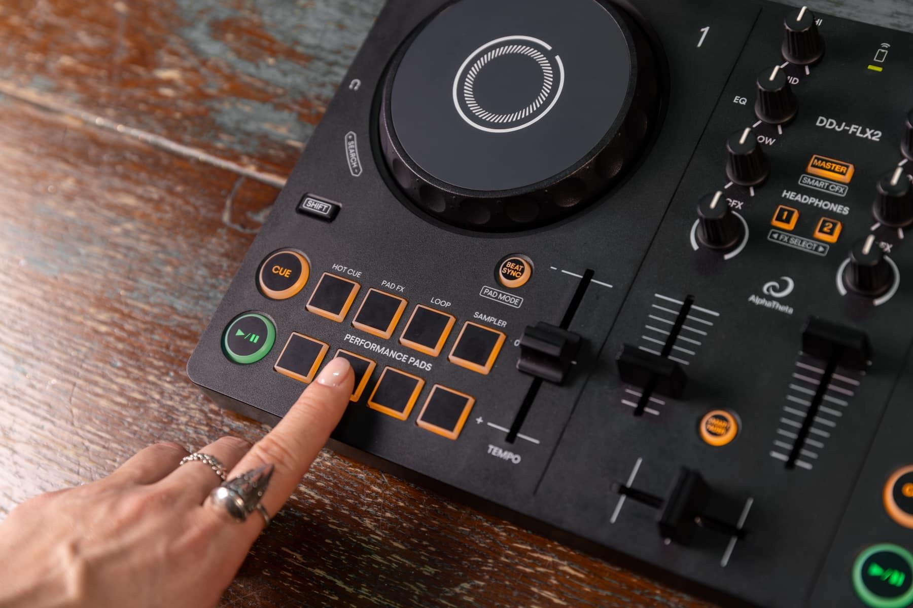AlphaTheta DDJ-FLX2 Compact 2-channel DJ controller lifestyle image 2