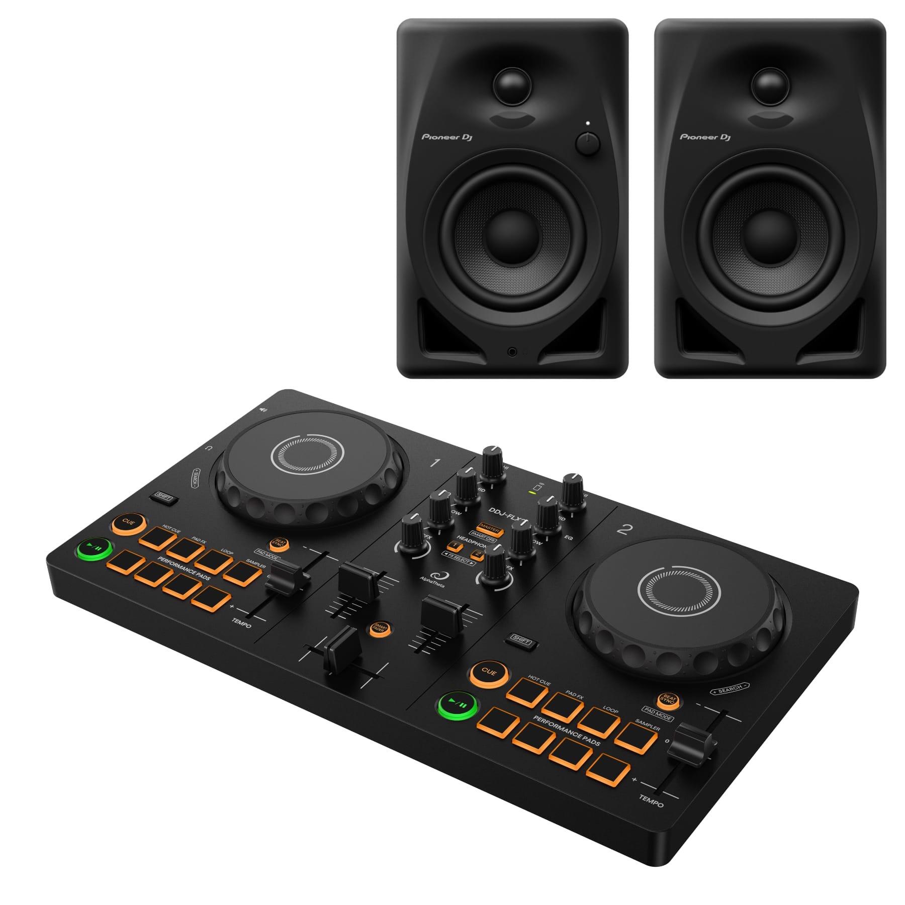 AlphaTheta DDJ-FLX2 & DM-40D Pack