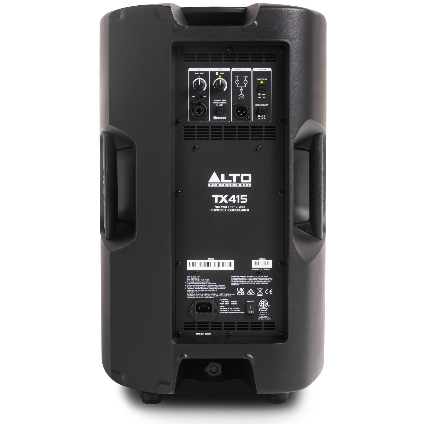 Alto Professional TX415 700-Watt 15-Inch Powered Loudspeaker with Bluetooth rear