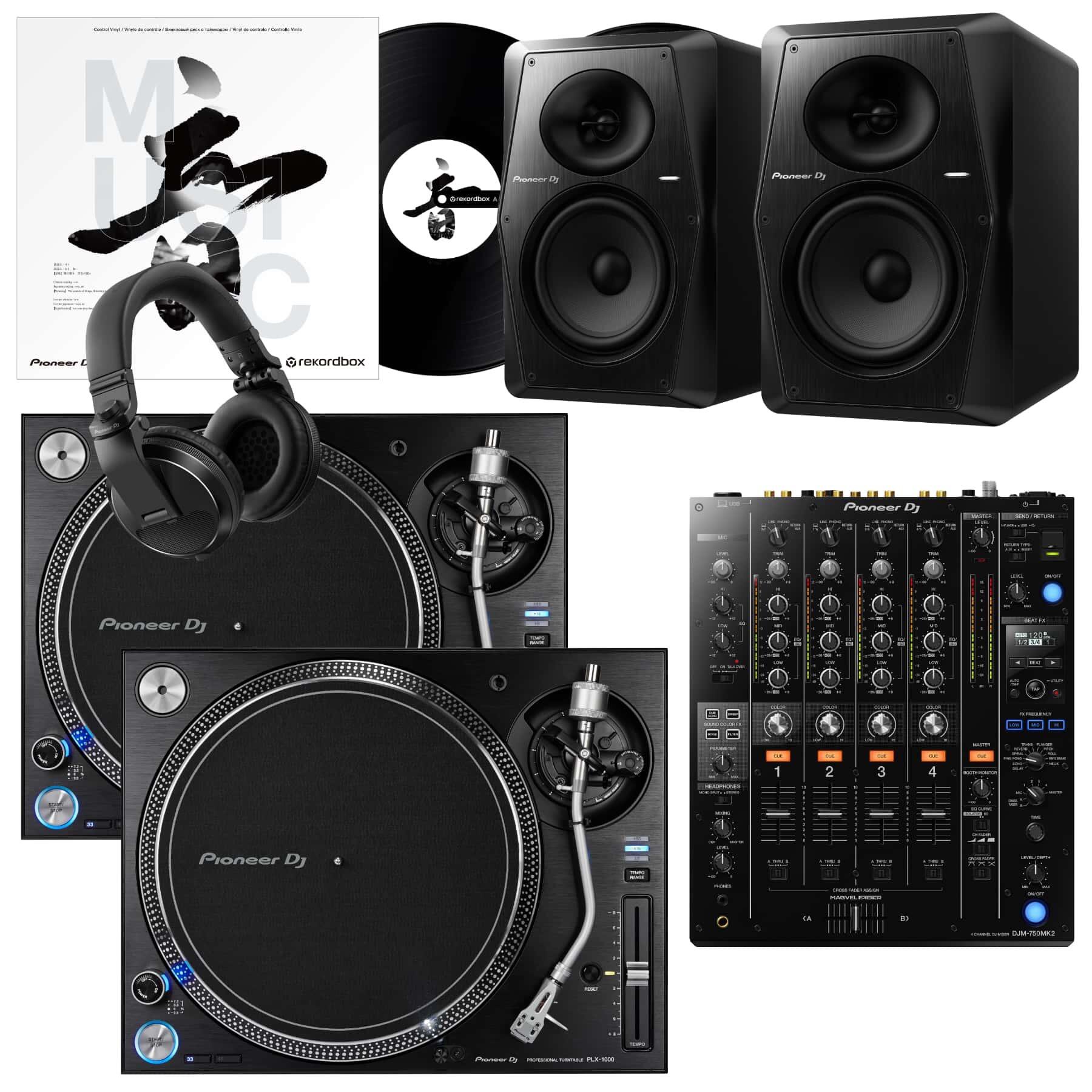 Pioneer DJ PLX-1000 & DJM-750MK2 VM-70 Bundle