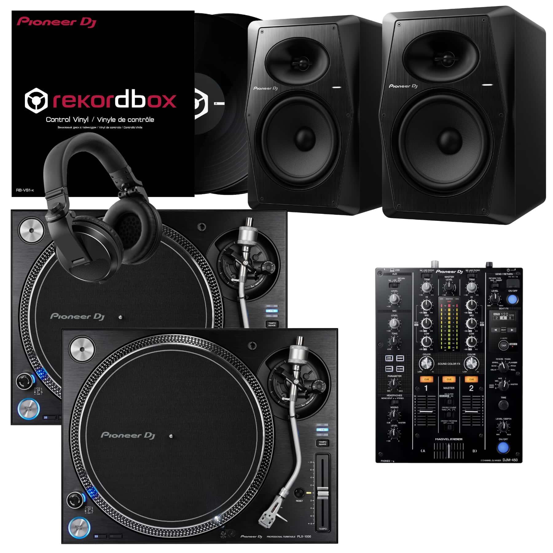 Pioneer DJ PLX-1000 & DJM-450 VM-80 Bundle