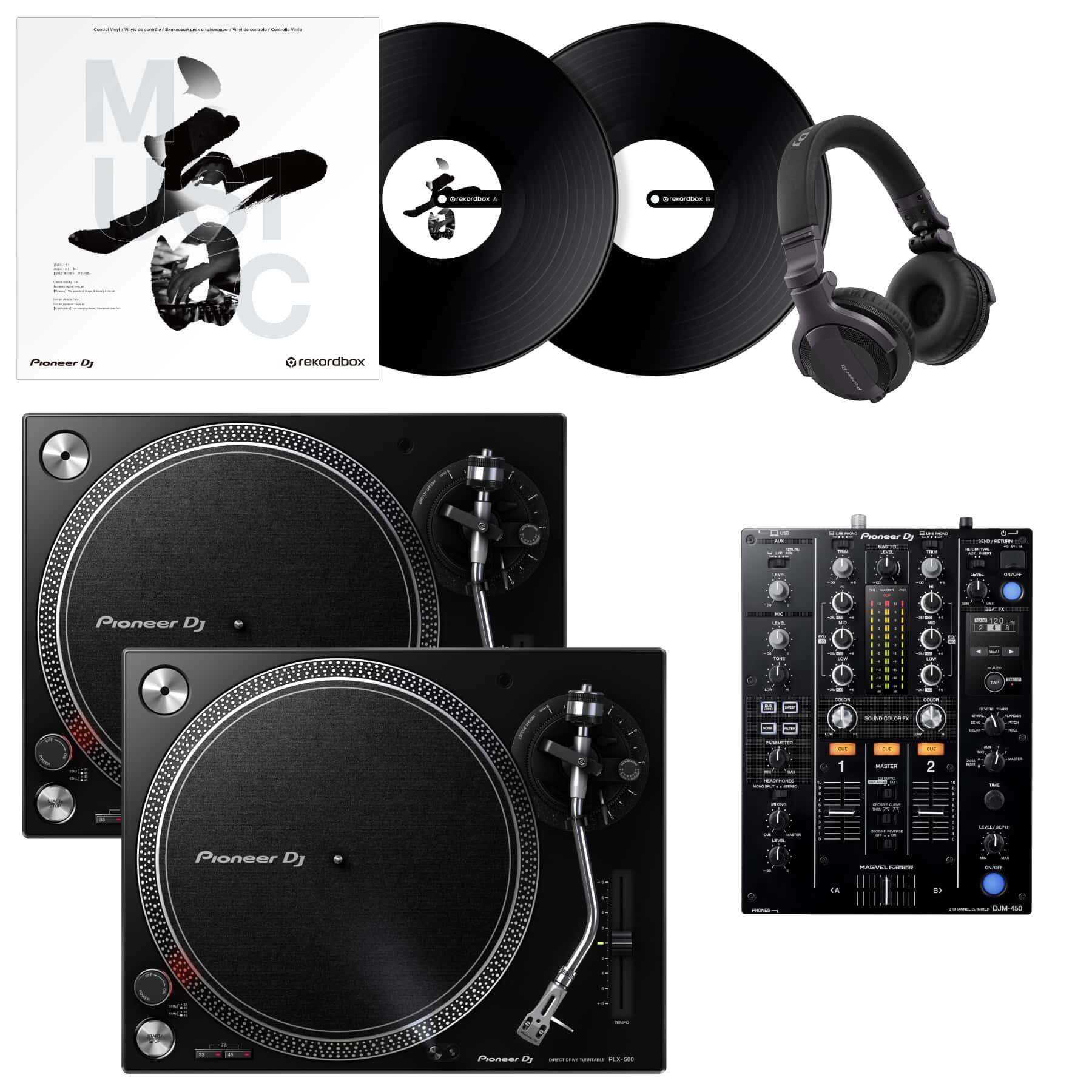 Pioneer DJ PLX-500 & DJM-450 Package