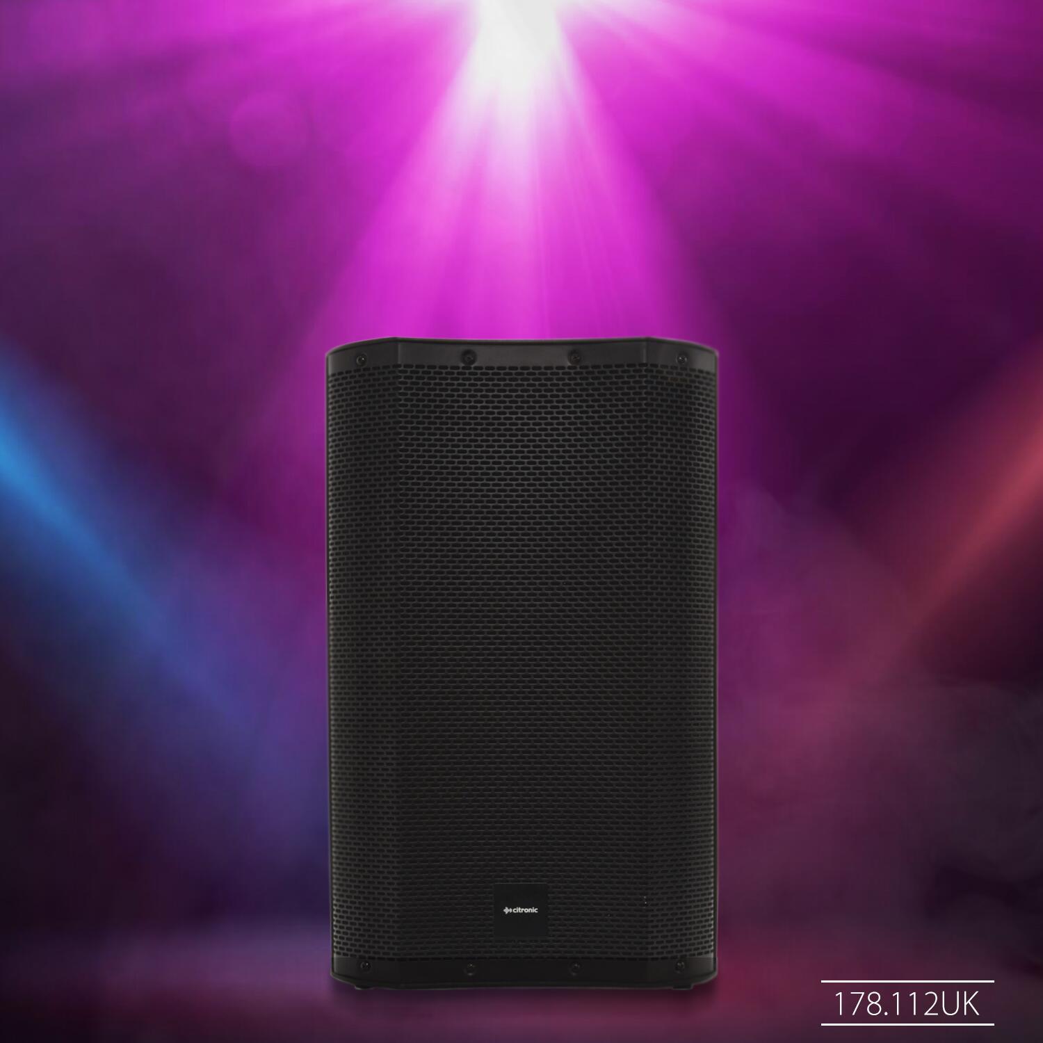 Citronic CASA-12 Passive 12" Full Range PA Cabinet hero shot