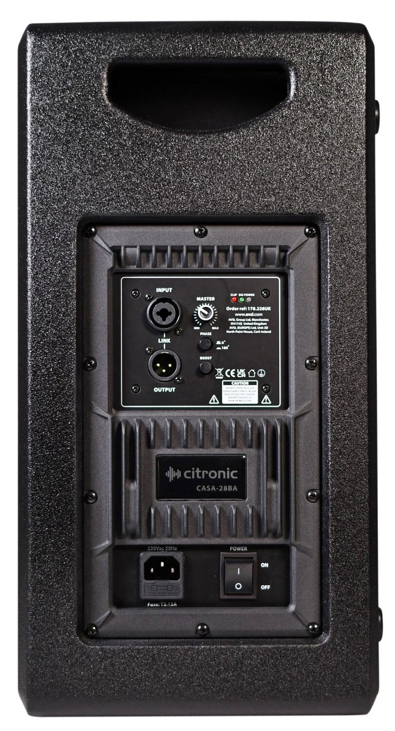 Citronic CASA-28BA Active Sub rear