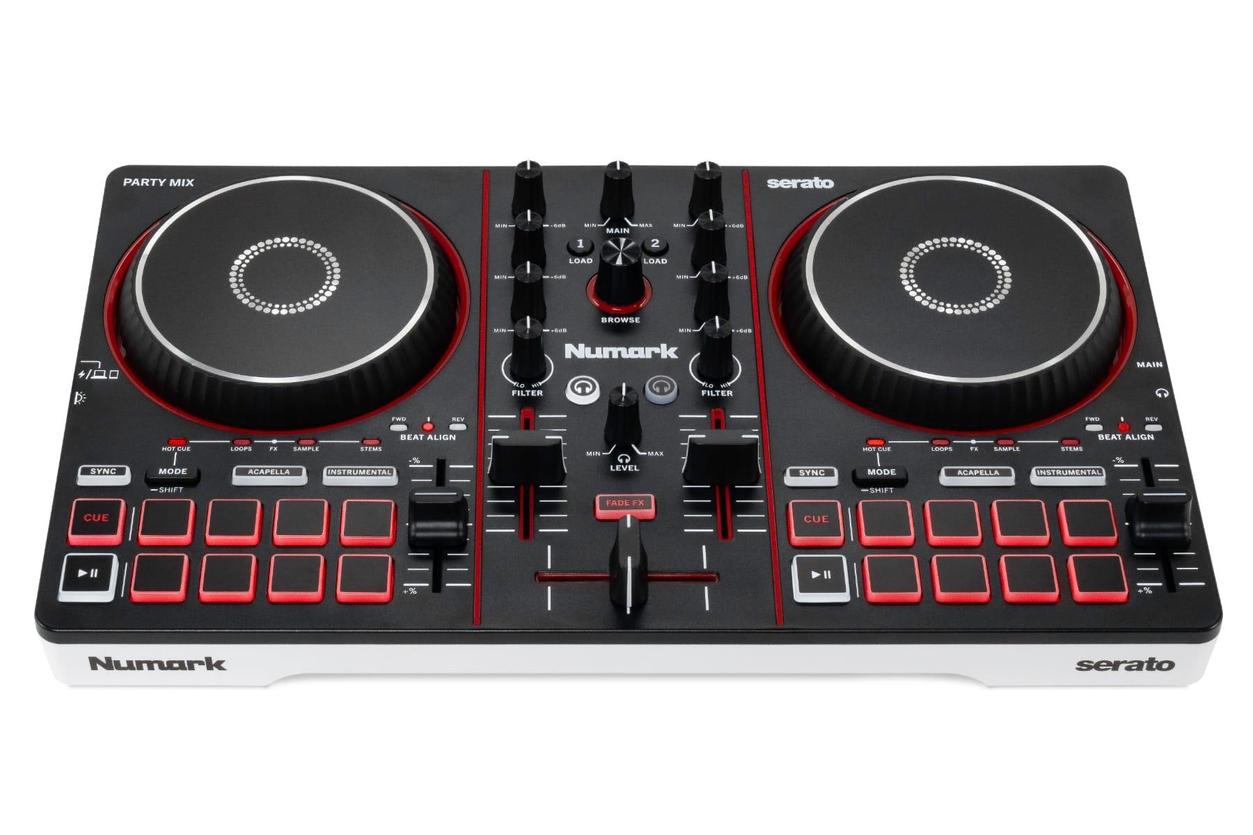 Numark Party Mix III DJ Controller front angle