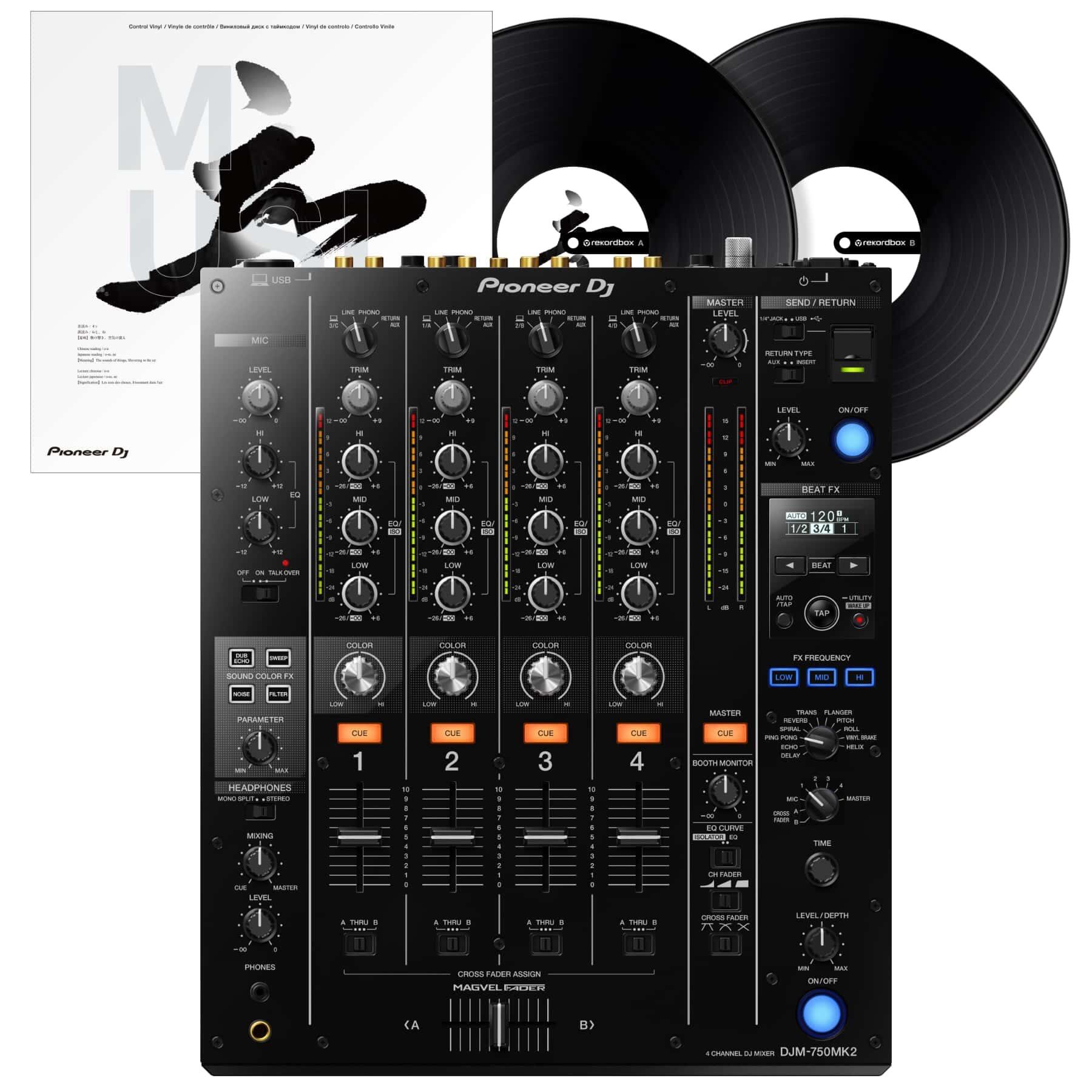 Pioneer DJ DJM-750MK2 rekordbox DVS package - Control your