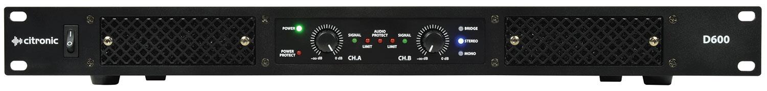 Citronic D600 Class-D Amplifier front