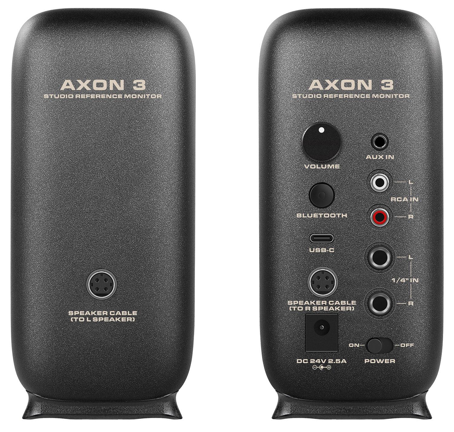 NU-X Axon 3 Nearfield Studio Monitors rear
