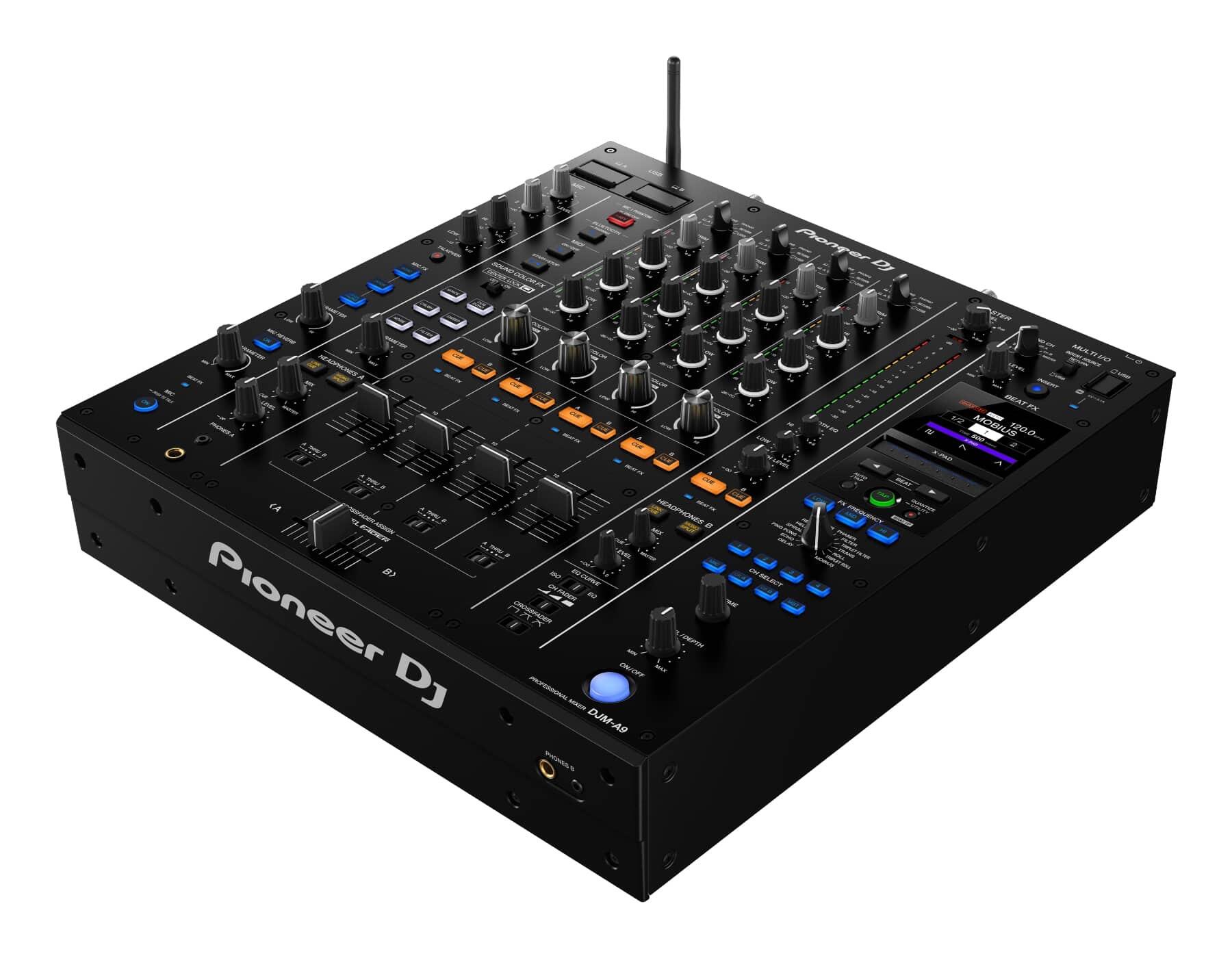 Pioneer DJ DJM-A9 mixer angle