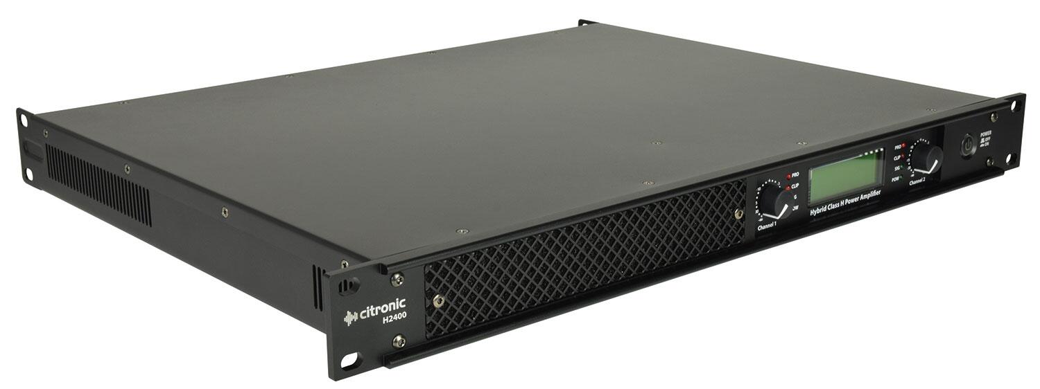 Citronic H2400 Hybrid Amp top angle