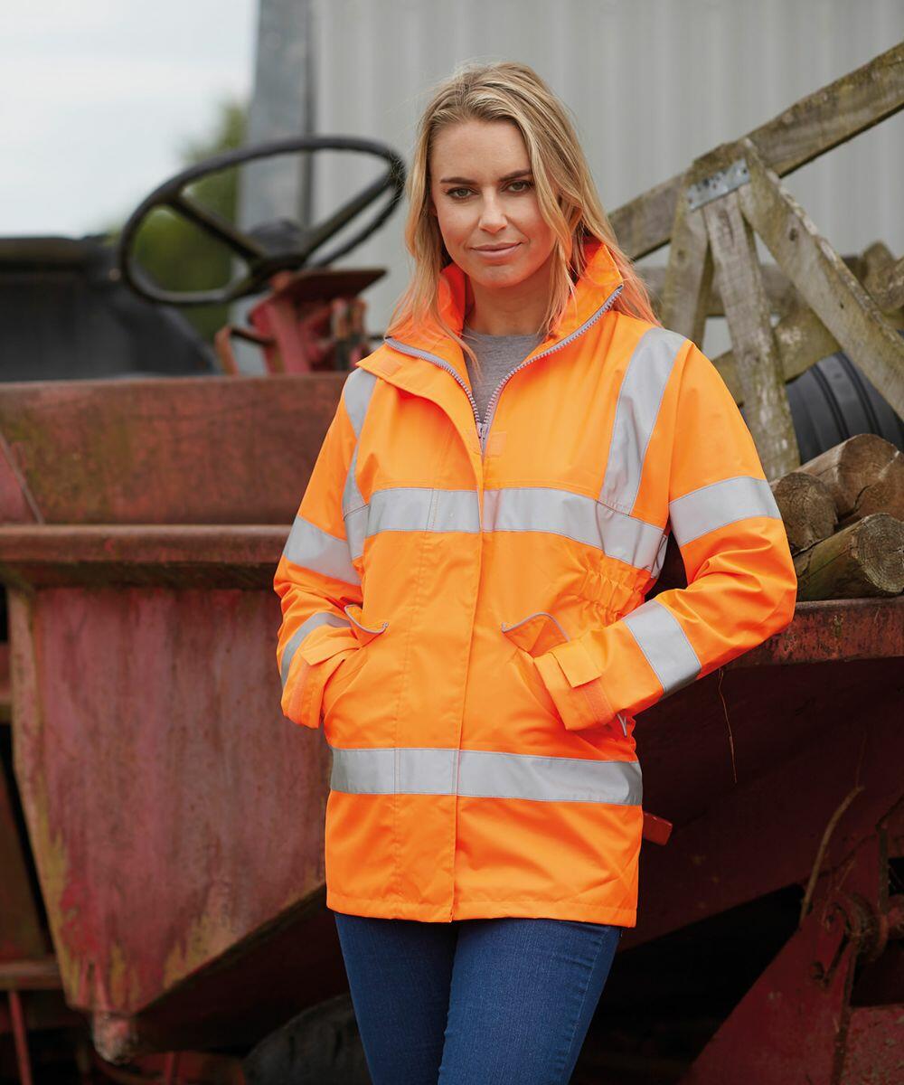 Yoko Women's Hi-Vis Executive Jacket Stylish Safety Workwear