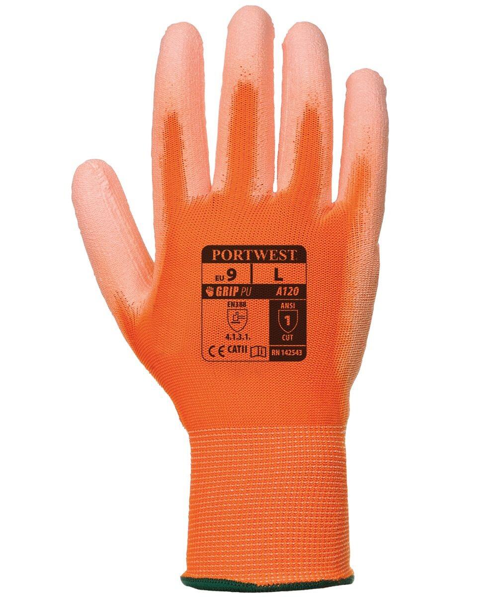 Portwest PU Palm Coated Gloves Durable Hand Protection for All Tasks