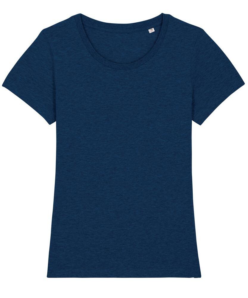 A Stanley/Stella SX068 T-shirt in plain dark blue, featuring short sleeves and a round neck.