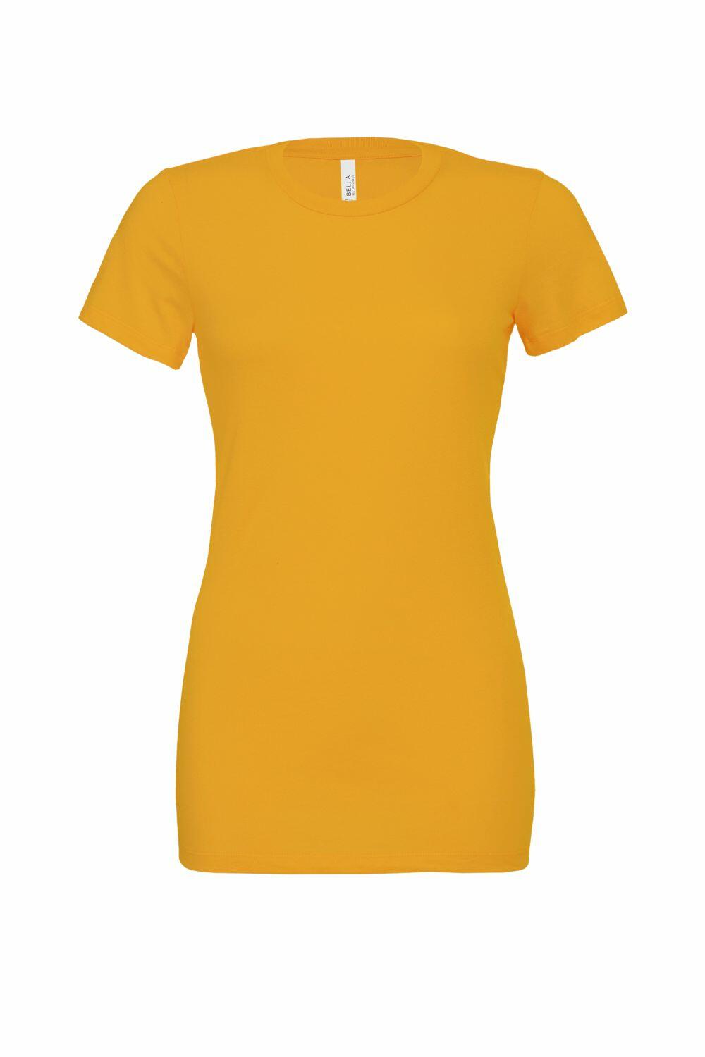 Plain yellow t shirt women's hotsell