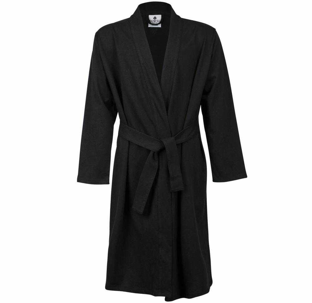 A Towel City TC051 bathrobe, featuring long sleeves and a matching belt tied at the waist, is displayed against a white background.
