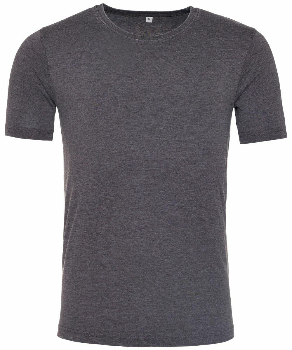 JT099 by AWDis Just T's, a plain gray short-sleeve T-shirt, displayed on a white background.