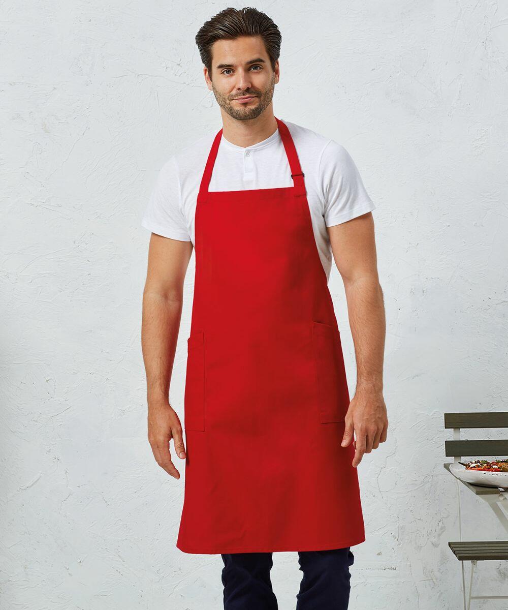Plain red aprons hotsell
