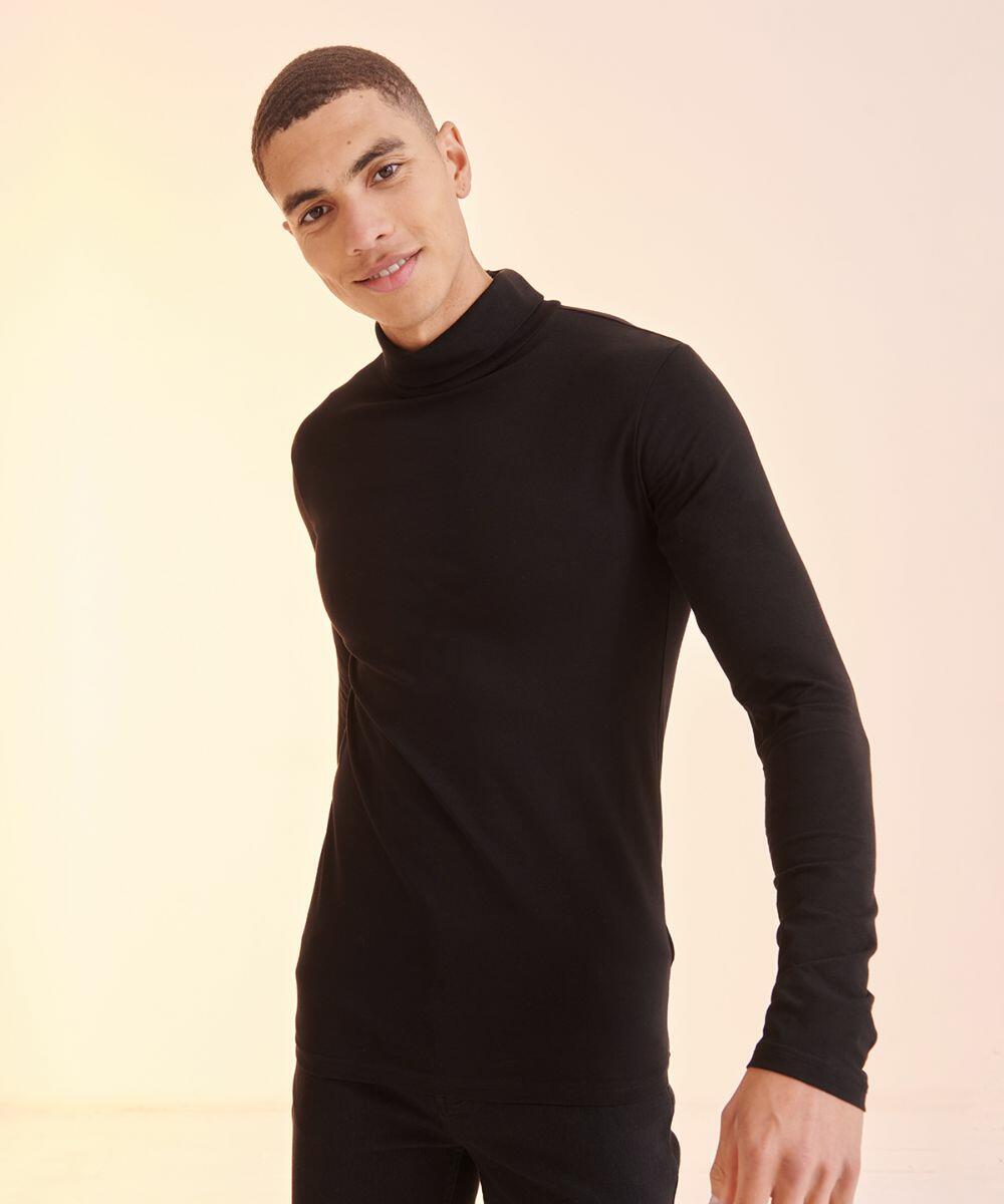 Skinnifit Men's Feel Good Roll Neck Top Stylish Comfort Wear