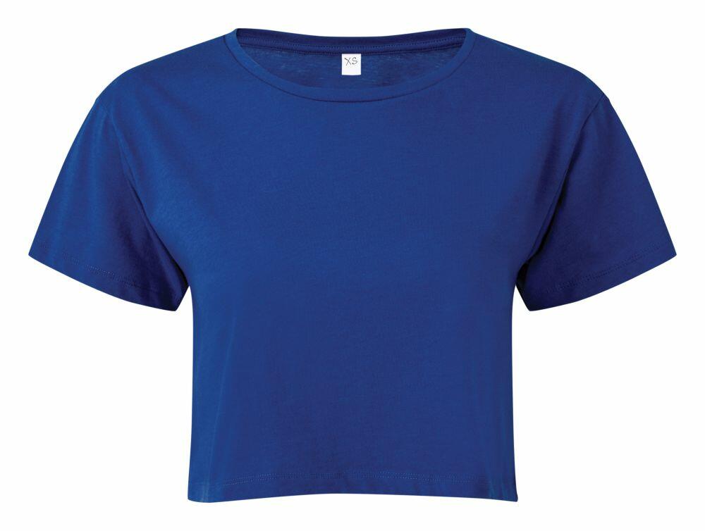 Plain blue crop top on sale