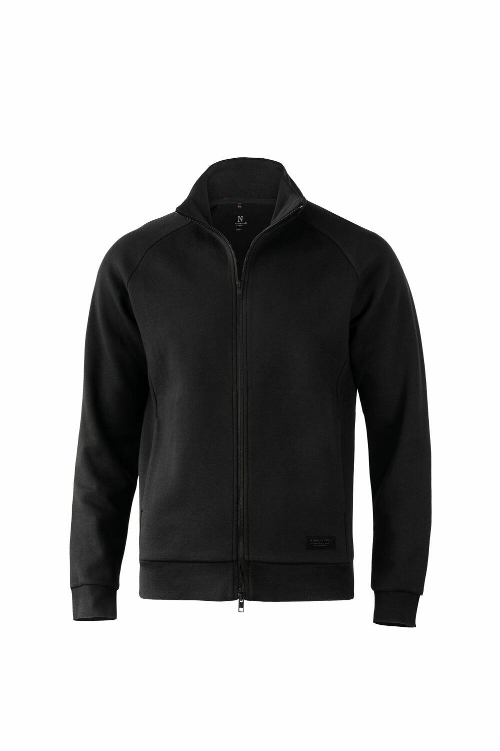 Nimbus NB95M jacket featuring a black zip-up design, high collar, and raglan sleeves set against a plain white background.