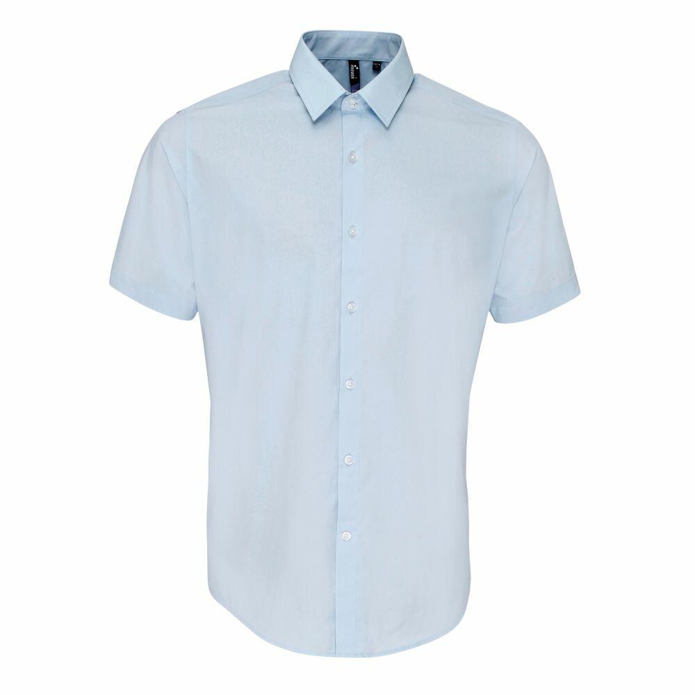 PRY Super100's Button-front Shirt １新品 Men's Supreme Poplin Short Sleeve Shirt - Stylish & Comfortable
