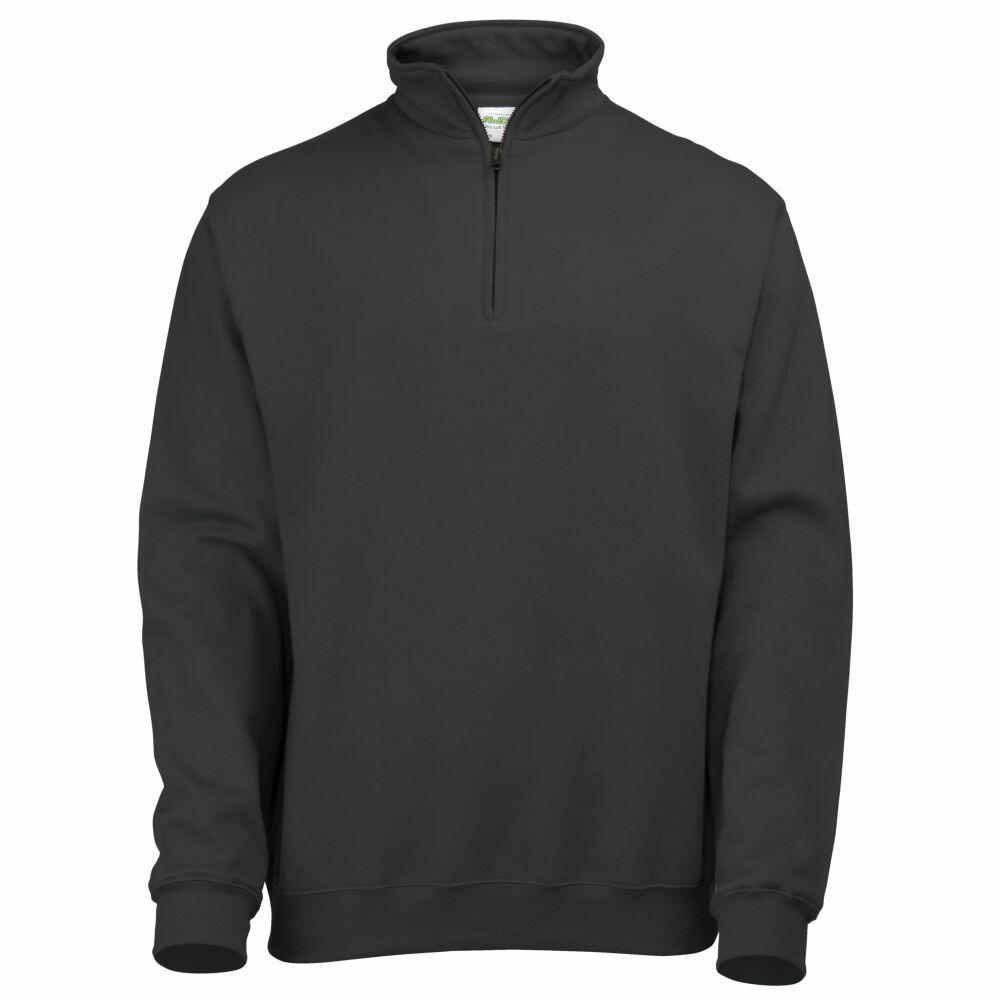 HJ AWDis Just Hoods JH046 Zip Neck Sweatshirt | Yazzoo