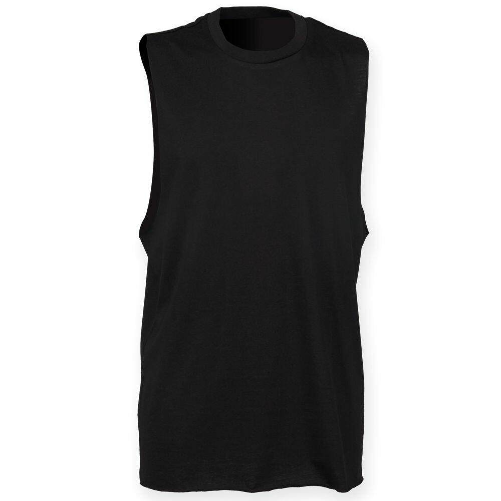 Skinni Fit Women's High Neck Sleeveless Vest Top - Casual Crew Neck Tank, Cotton Polyester Blend - View #9