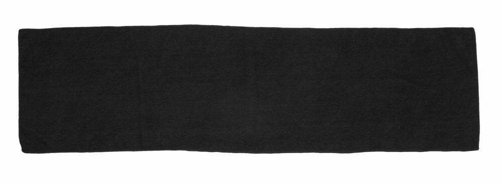 A rectangular black mat from Towel City, product code TC017, laid flat against a white background.