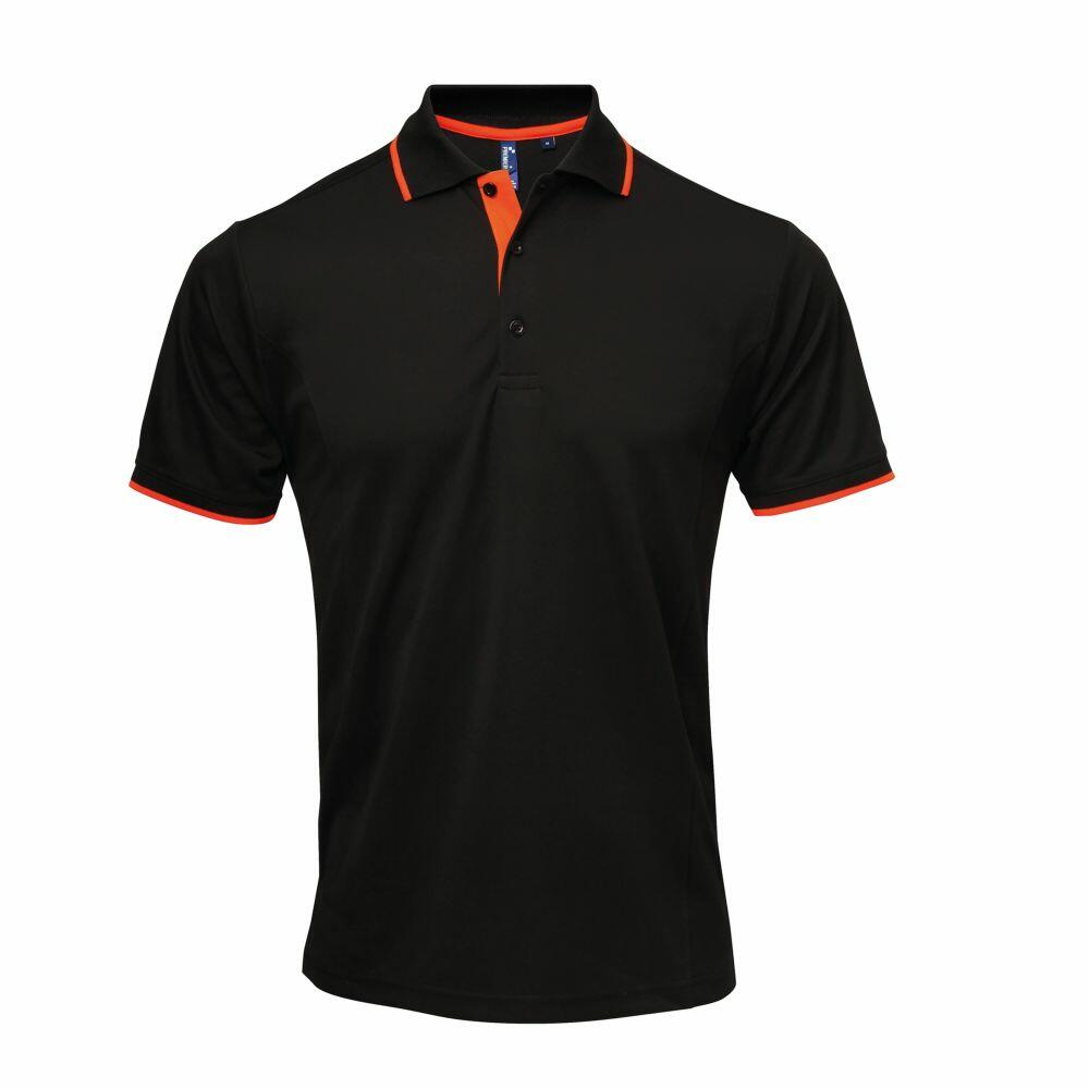 Premier Men's Contrast Coolchecker Polo Shirt - Stylish & Comfortable