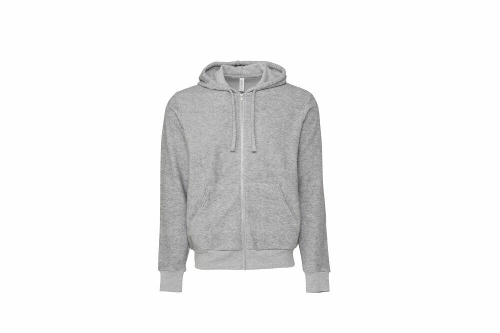 Plain grey zip up jacket online