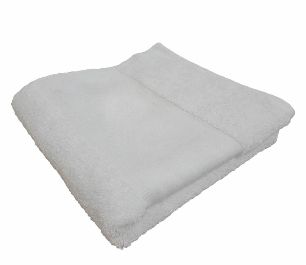 A neatly folded TC504 Towel City towel placed on a white background.