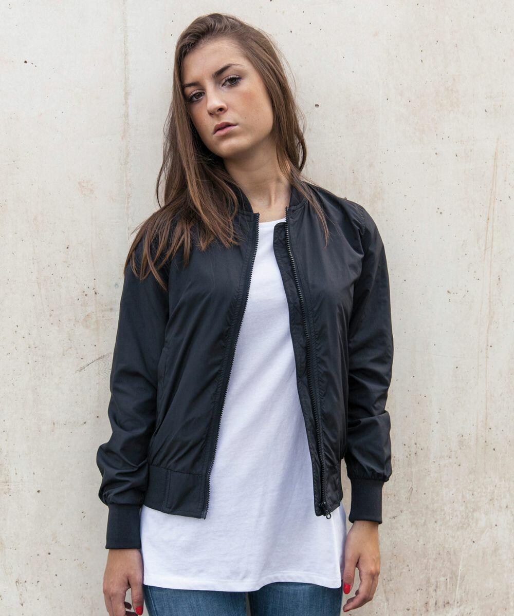 Plain black bomber jacket womens hotsell