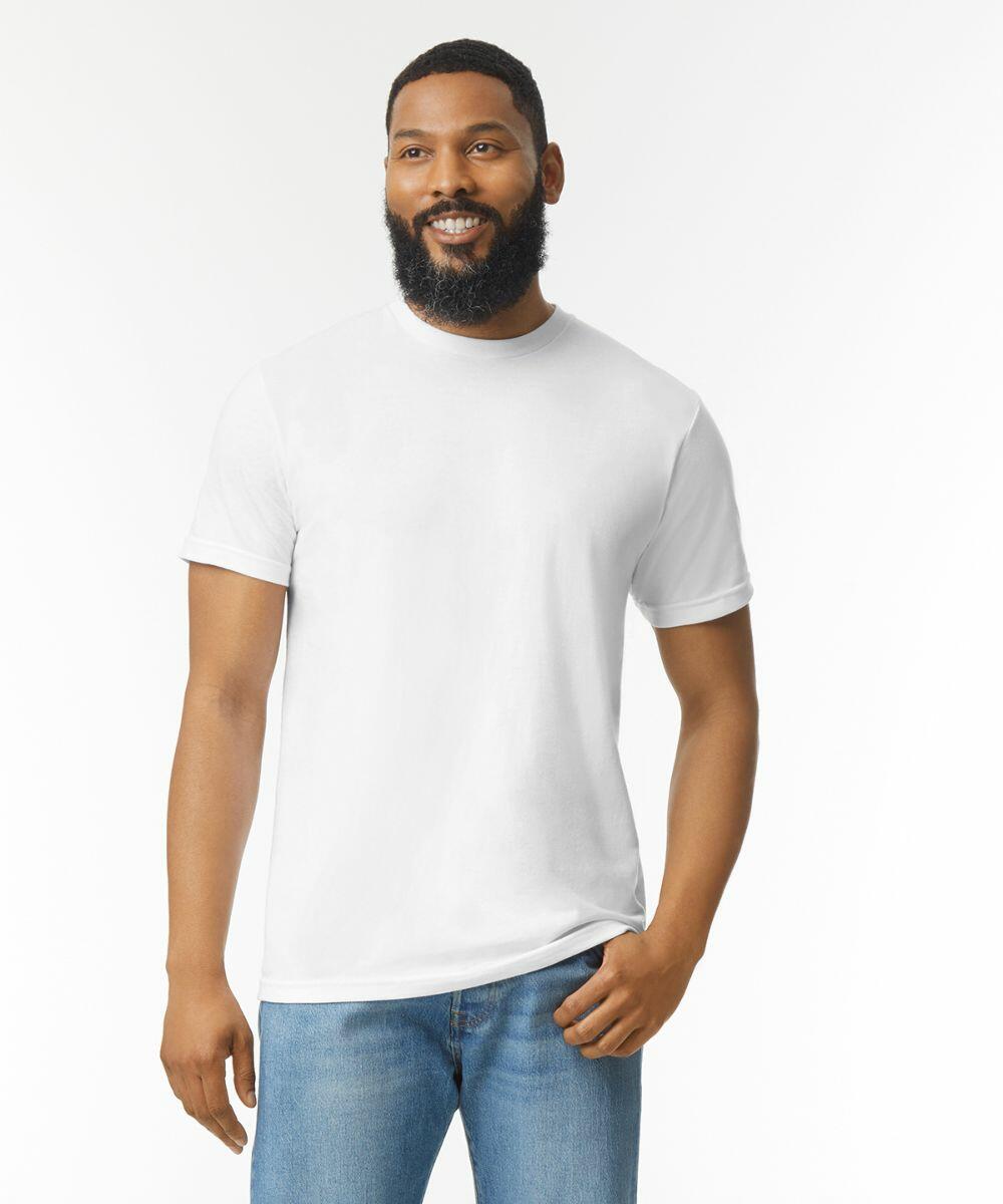 Plain white shirt for men front and back 2025