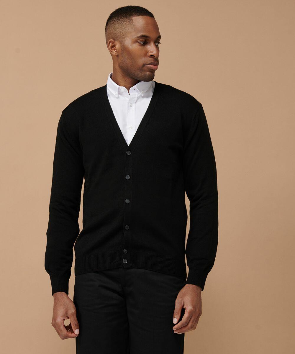 Cardigan and collared shirt hotsell