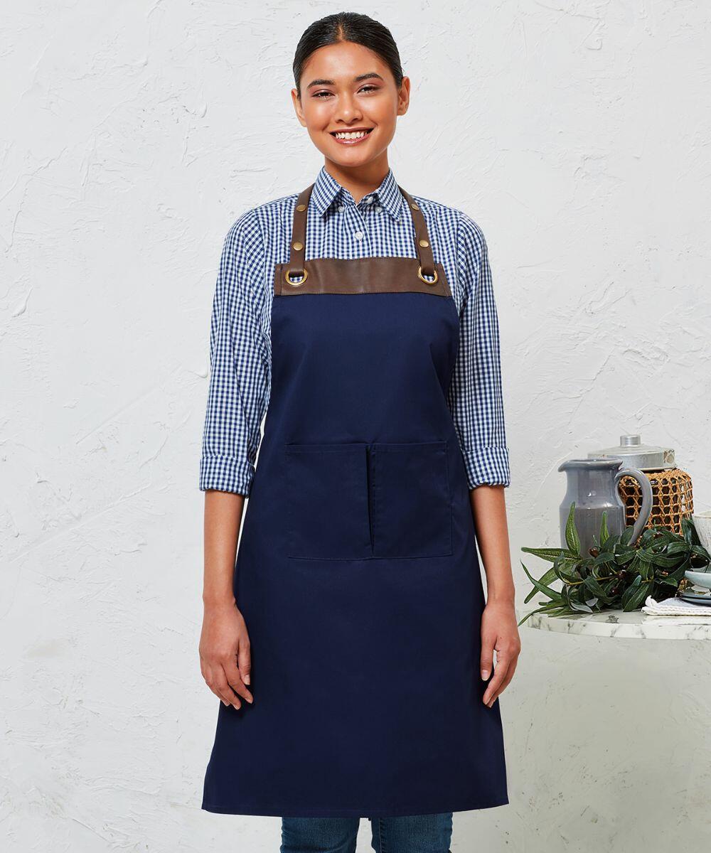 Premier Espresso Bib Apron - Stylish & Functional Barista Workwear