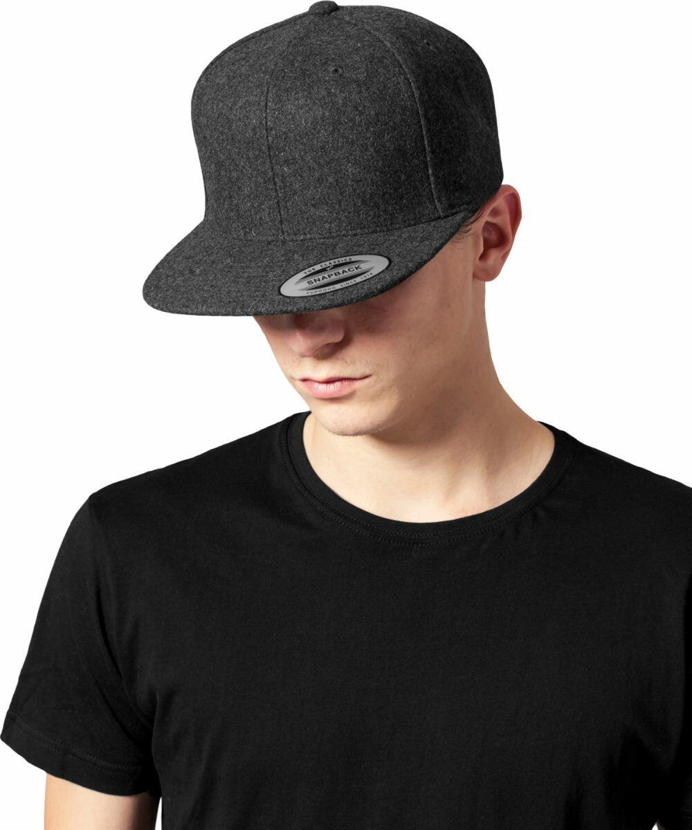 Flexfit By Yupoong Melton Wool Snapback 6689M YP132 The Stitch Factory