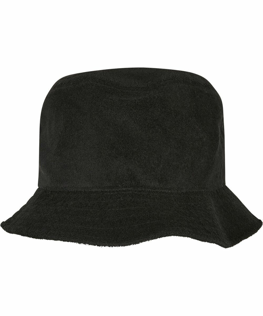 A black YP199 by Flexfit By Yupoong with a slightly curved brim and smooth fabric texture.